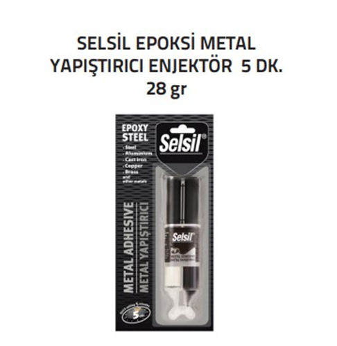 EPOKSİ YAPIŞTIRICI ENJEKTÖR 5 DK - SELSİL (28gr) (K-12)